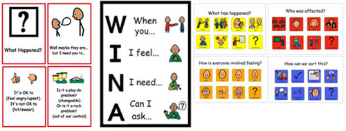 Examples of whole school scripting used by staff and pupils in leadership roles